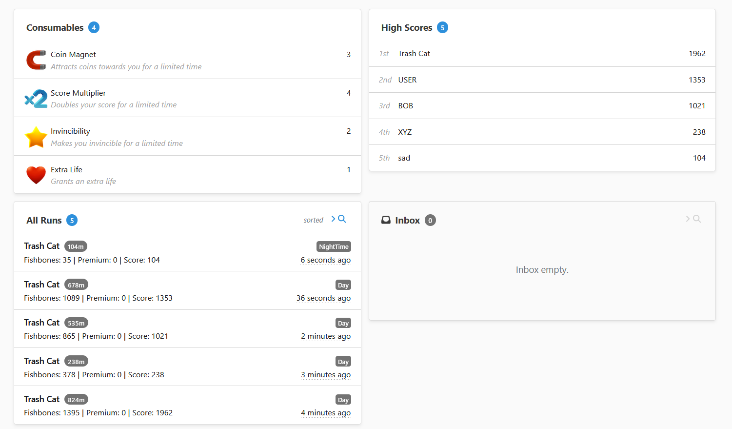 Dashboard customization